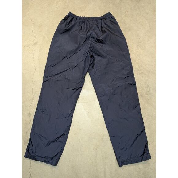 VTG Y2K Adidas Team Track Pants Mens L Navy Mesh Lined Flaws - Picture 8 of 8